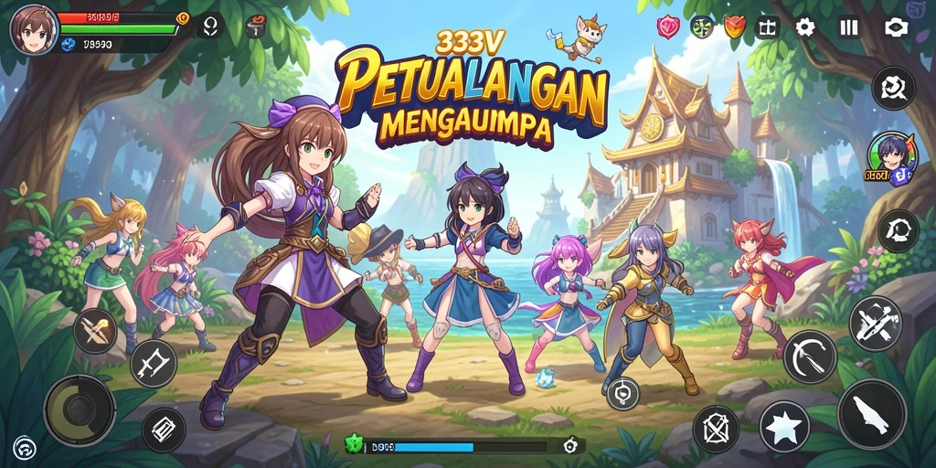 Tampilan gameplay Anime yang memukau di 333V.