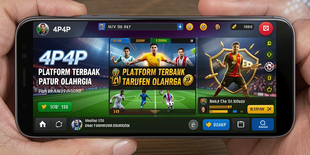 Tampilan gameplay menarik dalam aplikasi Sportsbook 4P4P.