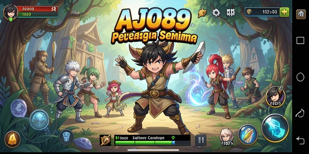 Gameplay AJO89 yang menarik dengan karakter anime yang memukau.