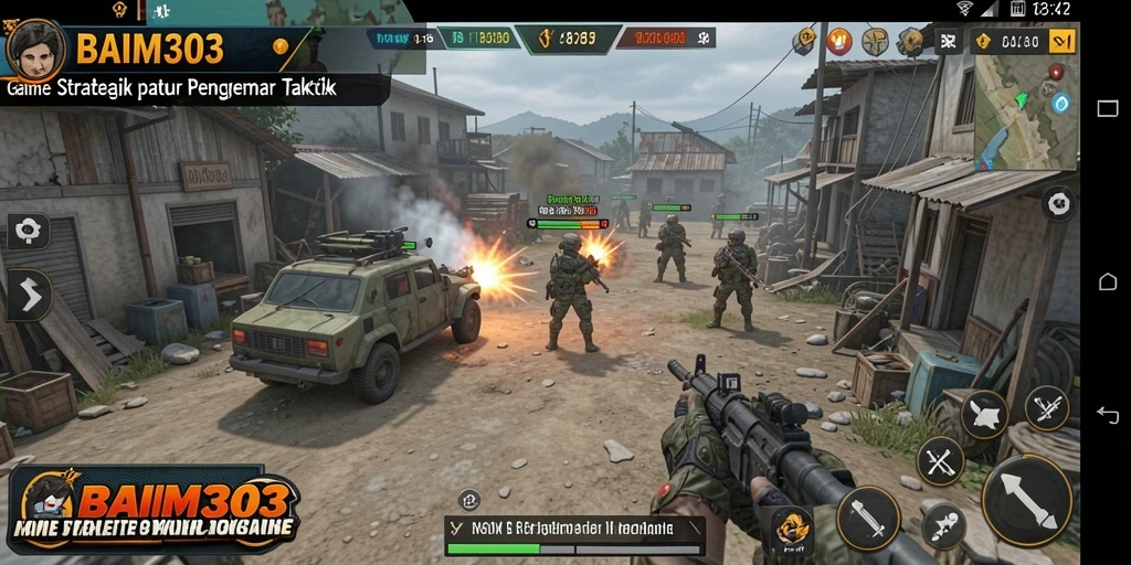 Tangkapan layar gameplay BAIM303 dengan aksi strategi yang mendebarkan.