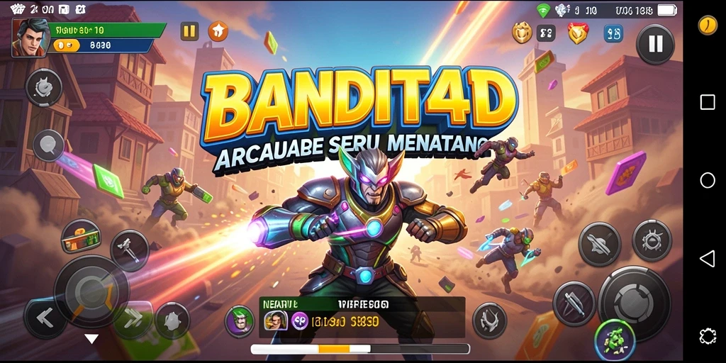 Tampilan gameplay BANDIT4D dengan grafik menawan dan tantangan menarik.