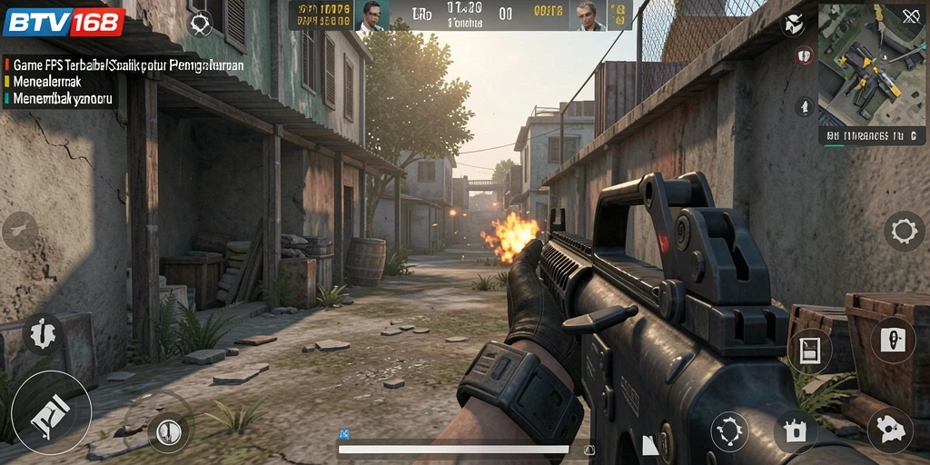 Screenshot gameplay BTV168 menampilkan aksi menembak seru dan grafis menakjubkan.