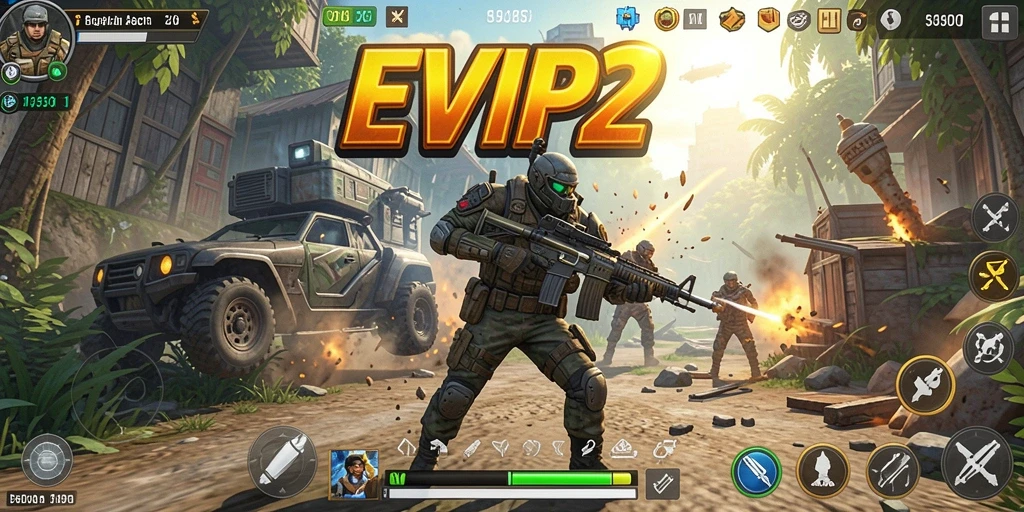 Gameplay seru dengan aksi mendebarkan di EVIP2.