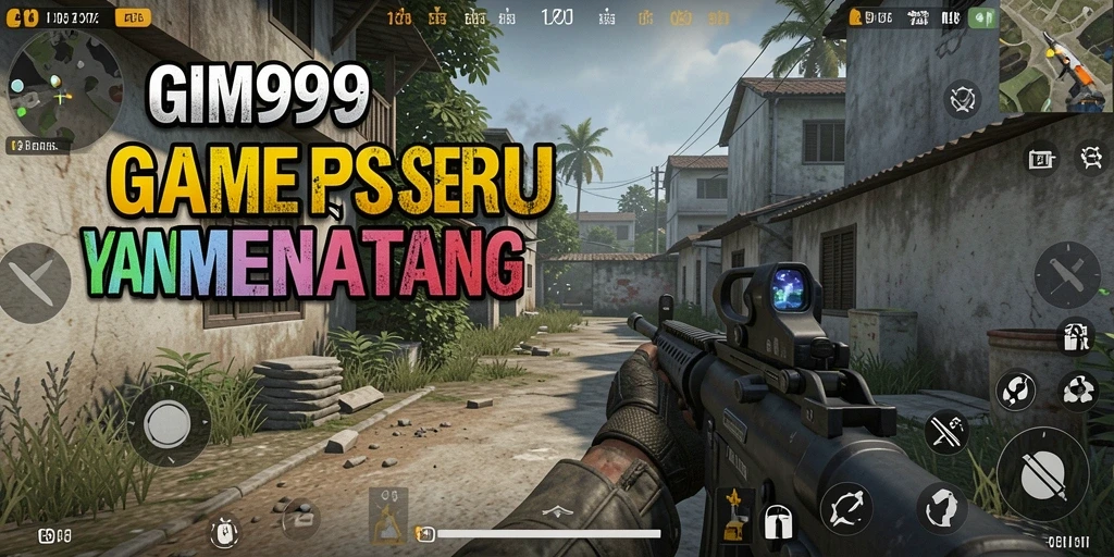 Screenshot GIM999 menampilkan aksi tembak-menembak yang seru dalam mode FPS.