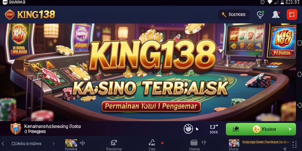 Screenshot gameplay KING138 yang menampilkan suasana Kasino yang mendebarkan.