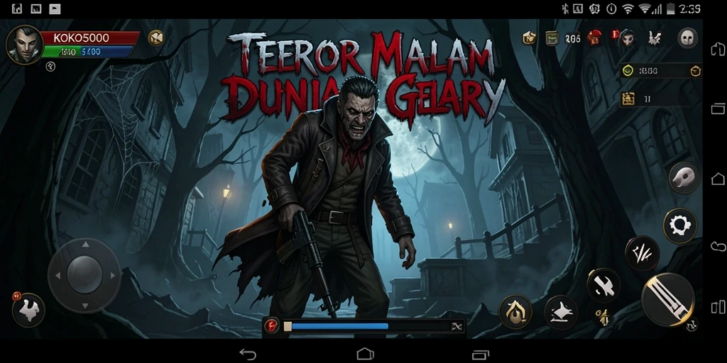 Screenshot menampilkan momen menegangkan dalam gameplay KOKO5000.