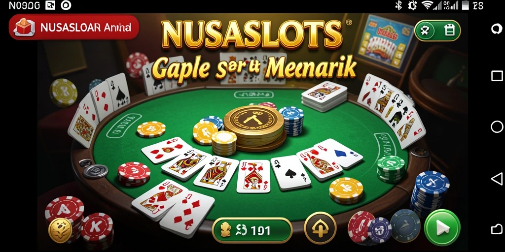 Tampilan gameplay Gaple yang menarik dan interaktif di NUSASLOTS.