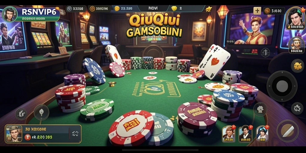 Screenshot gameplay RSNVIP6 dengan aksi seru QiuQiu.