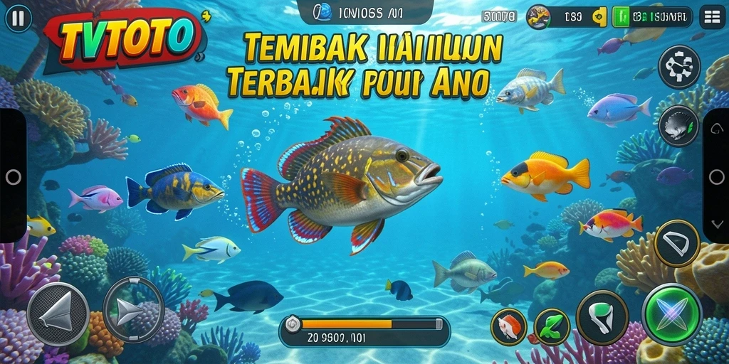 Tampilan gameplay Tembak Ikan yang seru dan interaktif di TVTOTO.