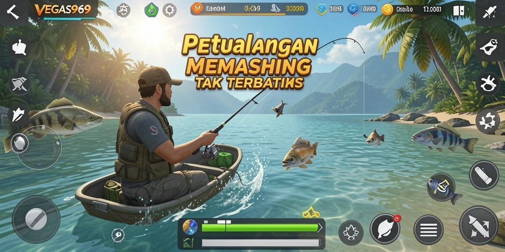 Tangkapan ikan besar dalam gameplay VEGAS969 yang mendebarkan.