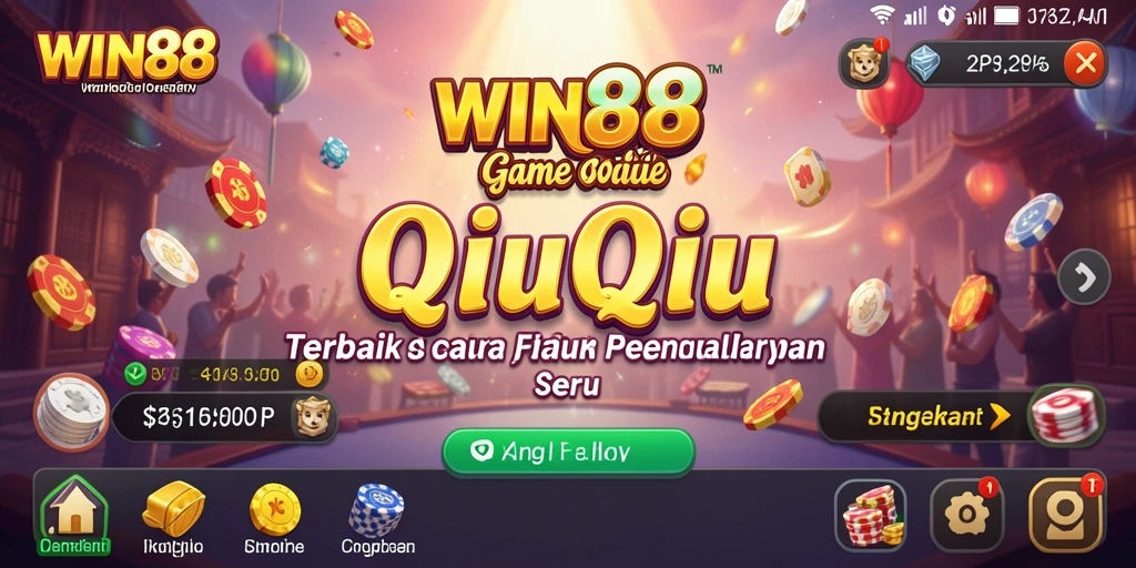 Screenshot WIN88 menunjukkan aksi seru dalam permainan QiuQiu.